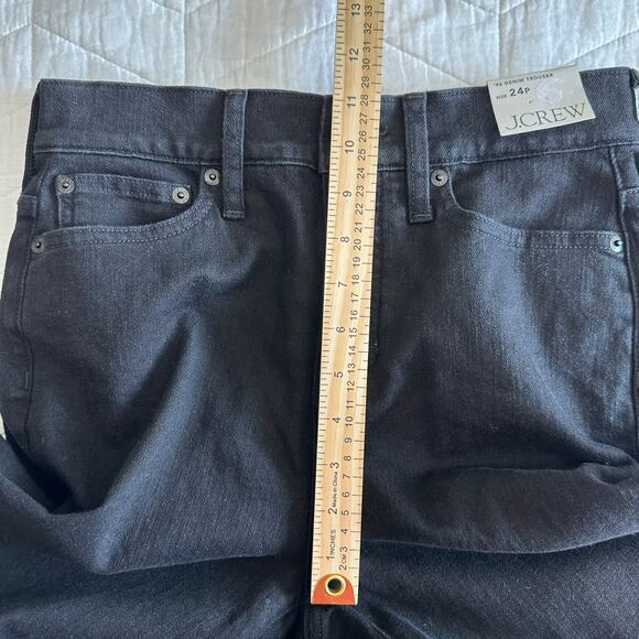 J.Crew Women’s Petite 1996 Denim Trouser In Black Rinse CC558 | Size 24 New - Picture 12 of 14